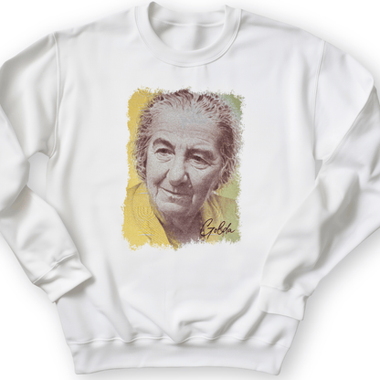 Golda Meir Crewneck White / S