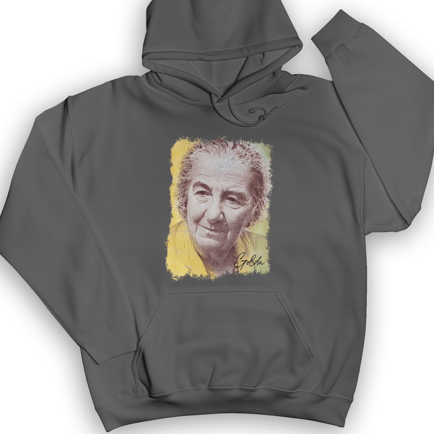 Golda Meir Hoodie Charcoal / S