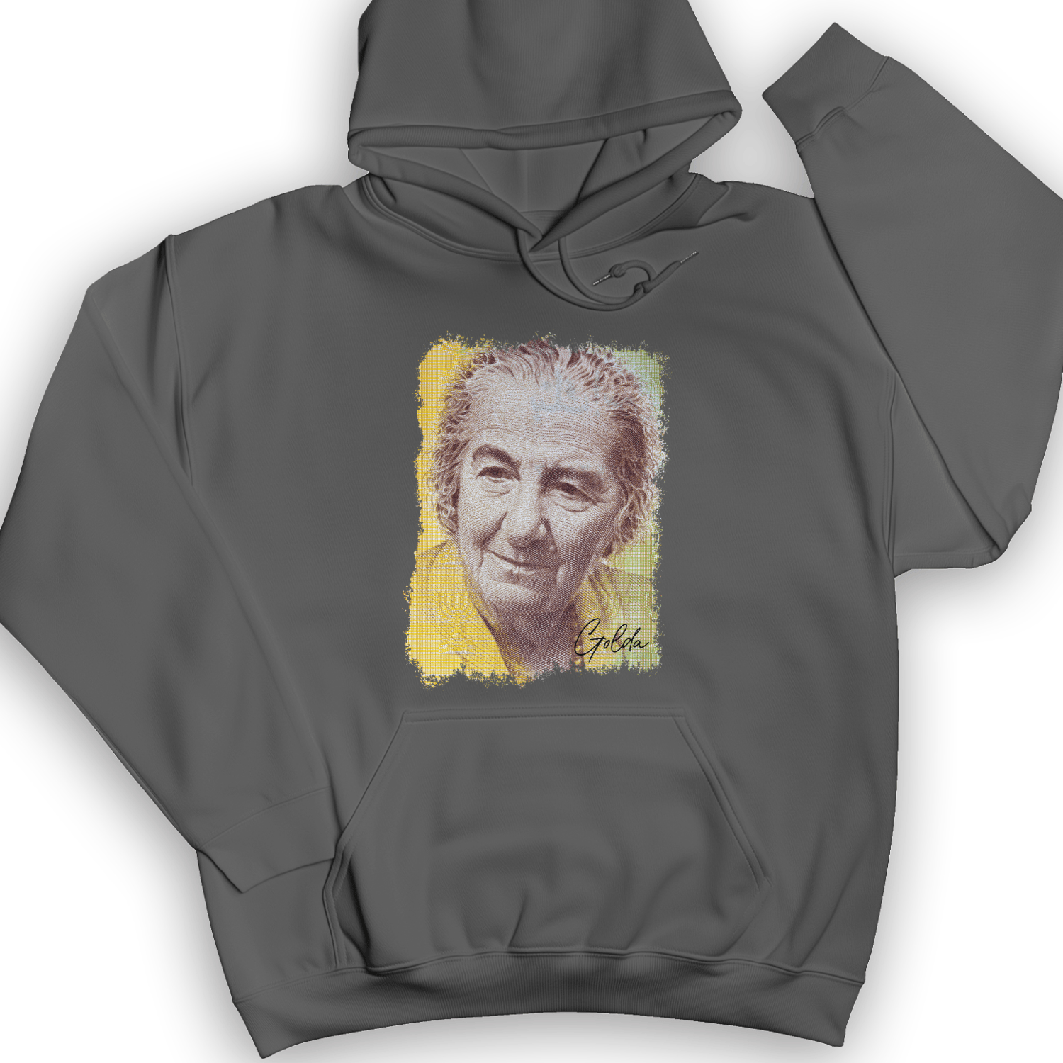 Golda Meir Hoodie Charcoal / S