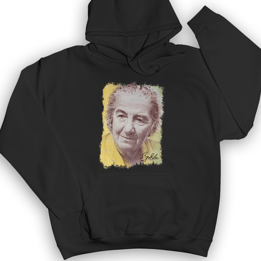 Golda Meir Hoodie Black / S