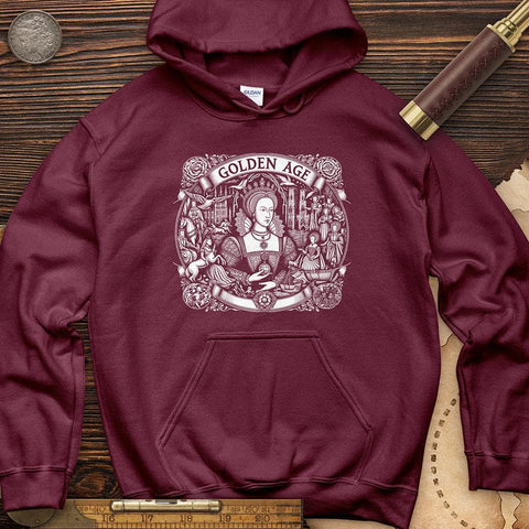 Golden Age Hoodie Maroon / S