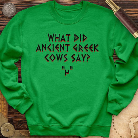 Greek Cows Crewneck