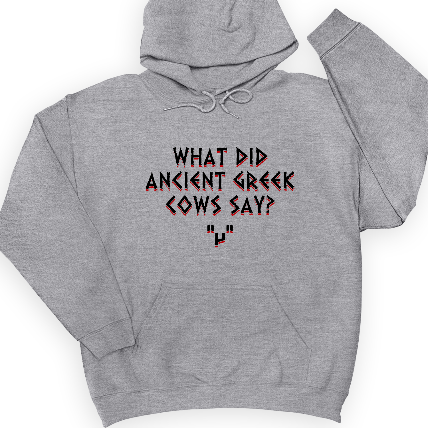 Greek Cows Hoodie Sport Grey / S