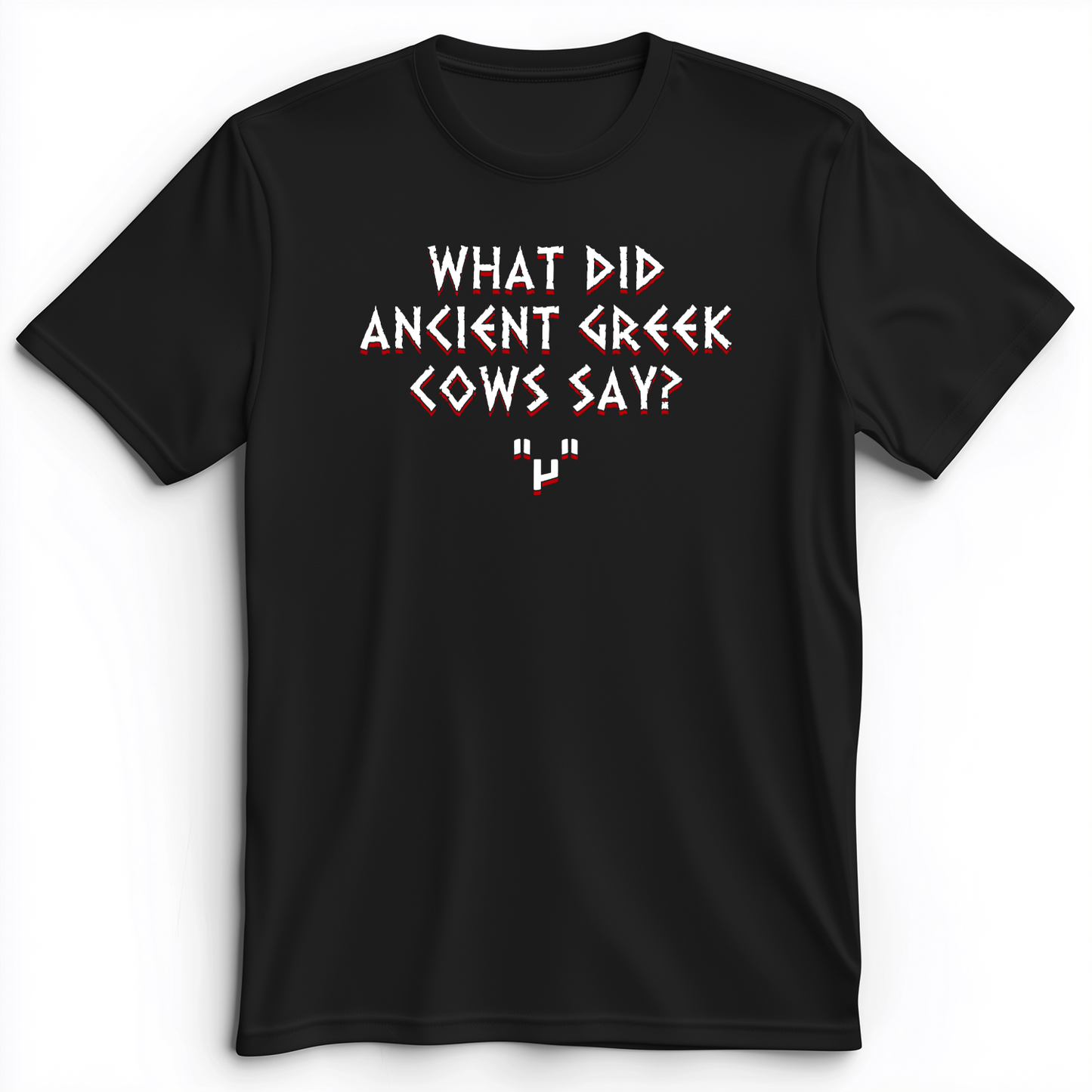 Greek Cows Premium Tee Black / S