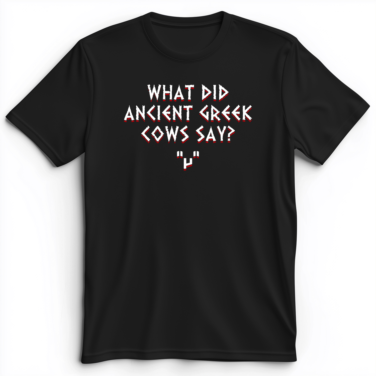Greek Cows Premium Tee Black / S