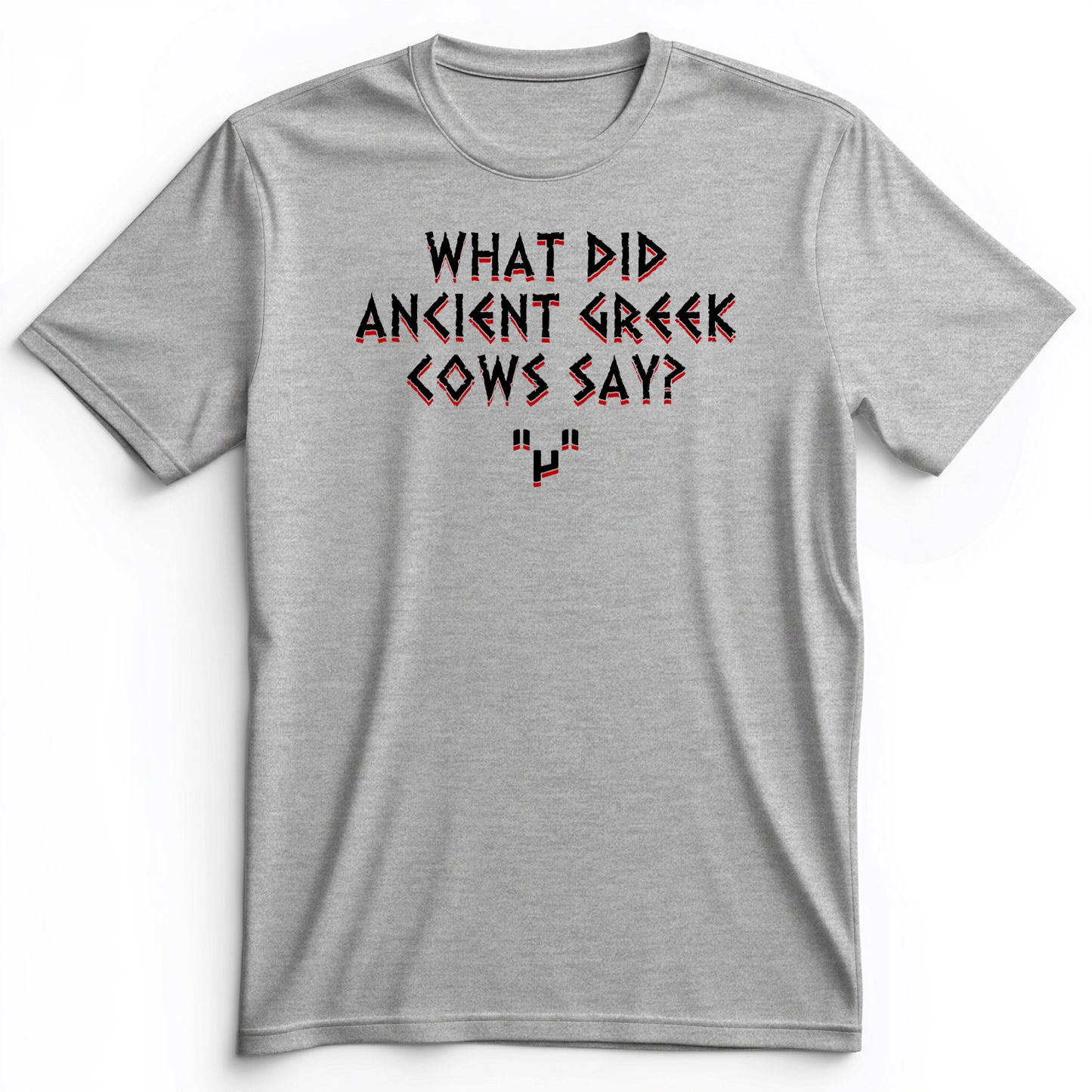 Greek Cows Premium Tee Athletic Heather / S