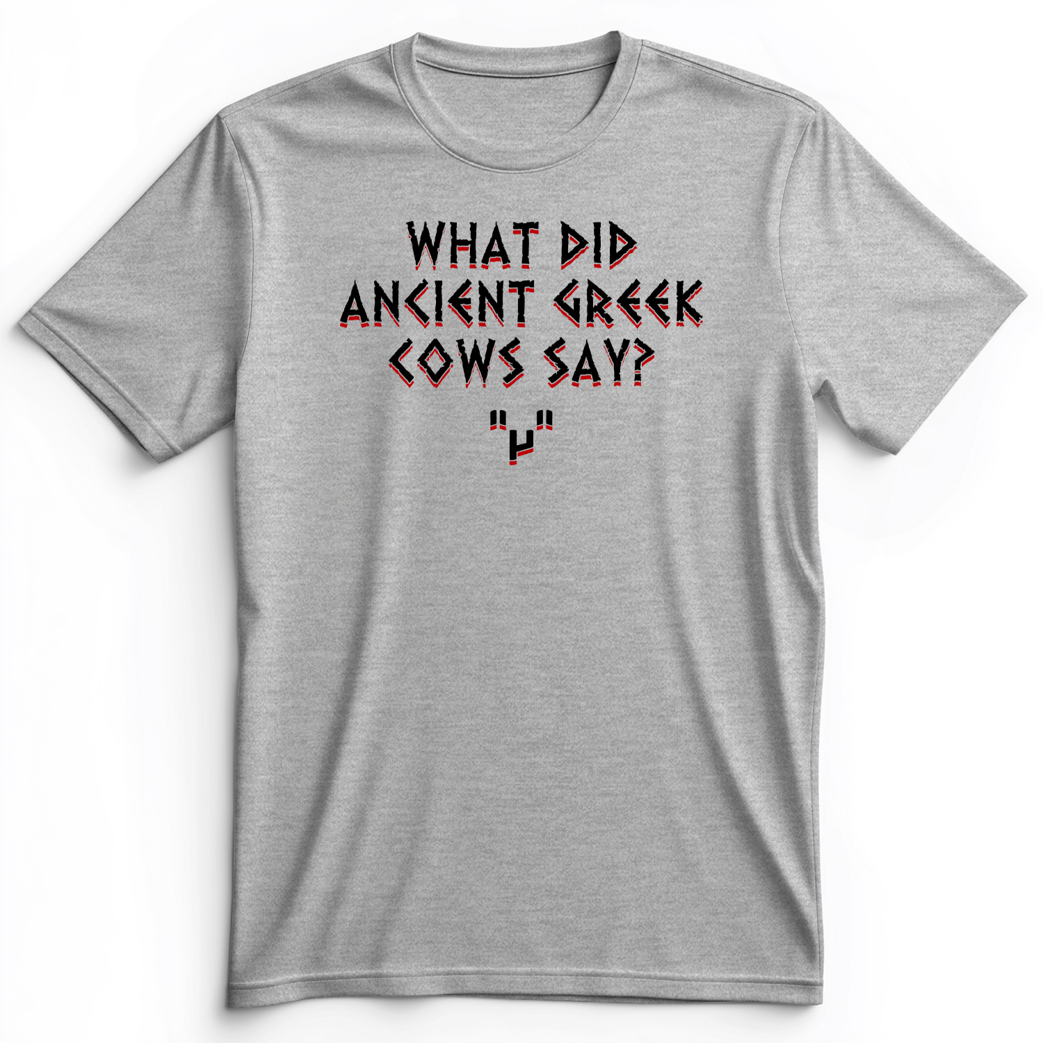 Greek Cows Premium Tee Athletic Heather / S