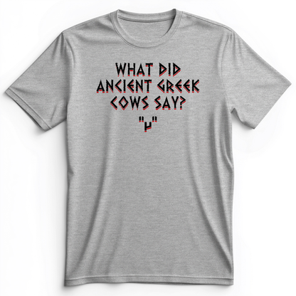 Greek Cows Premium Tee Athletic Heather / S