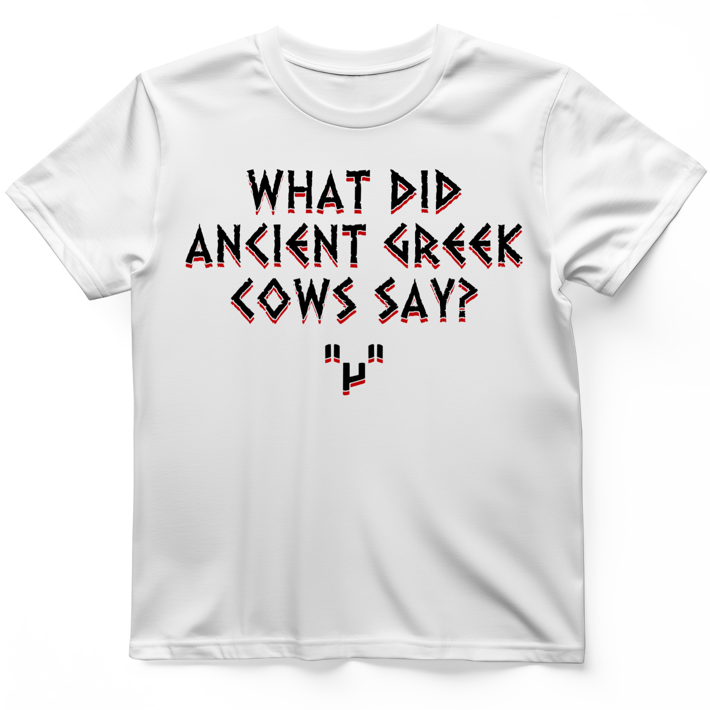 Greek Cows T-Shirt White / S