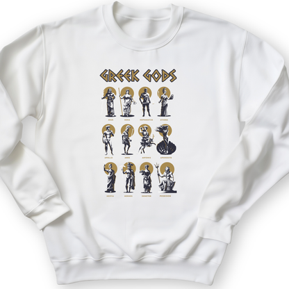 Greek Gods Crewneck White / S