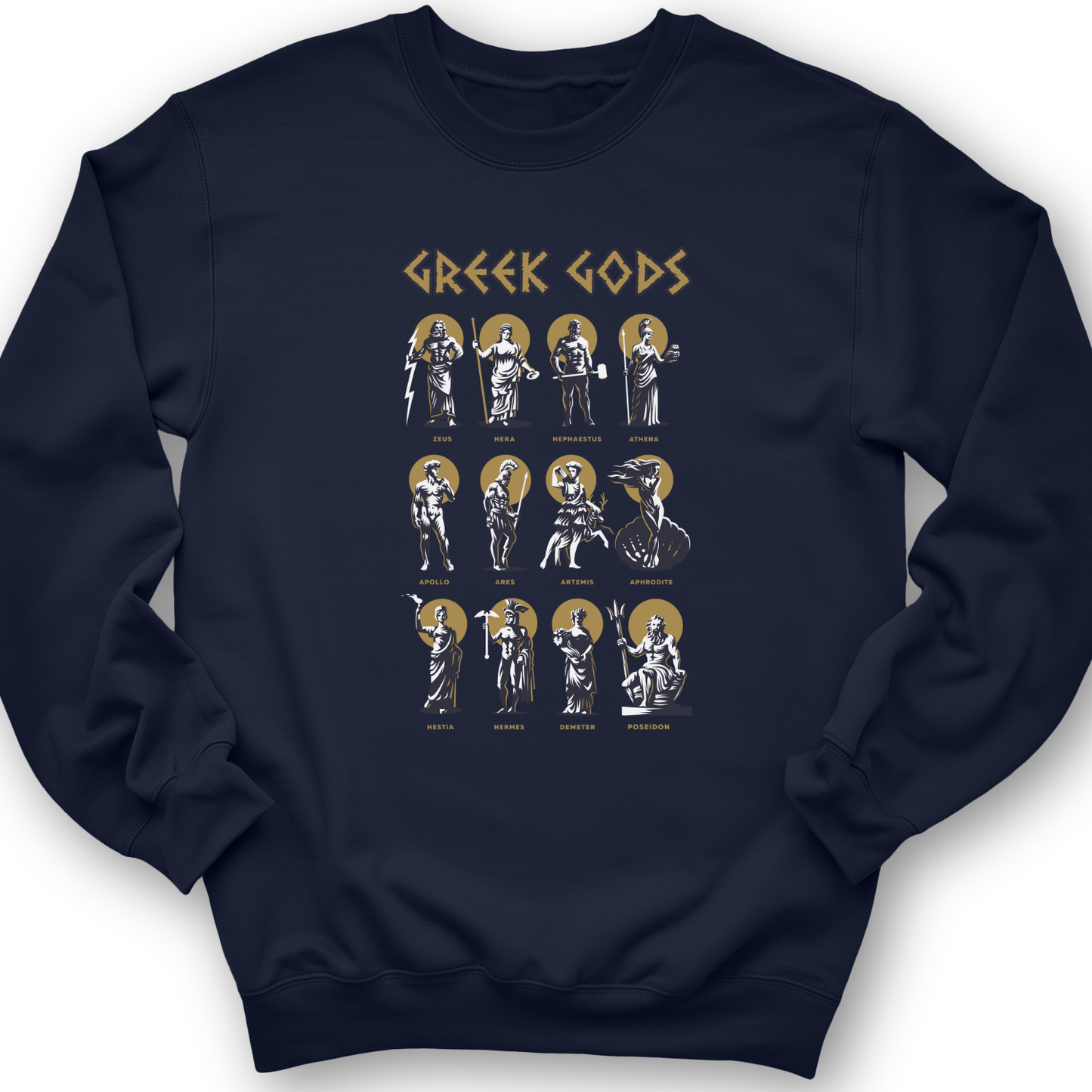 Greek Gods Crewneck Navy / S