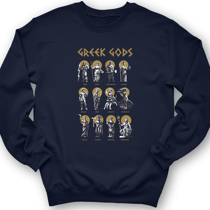 Greek Gods Crewneck Navy / S