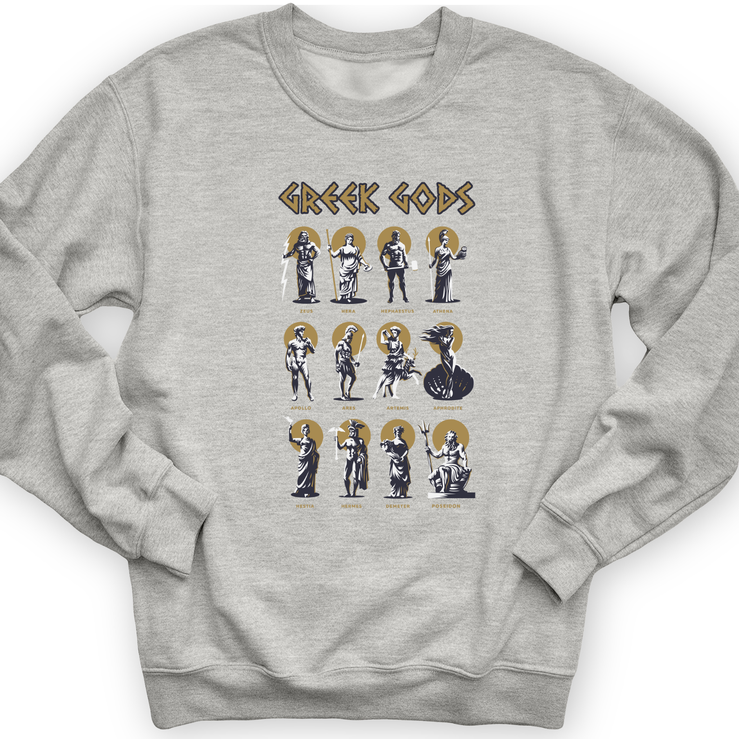 Greek Gods Crewneck Sport Grey / S