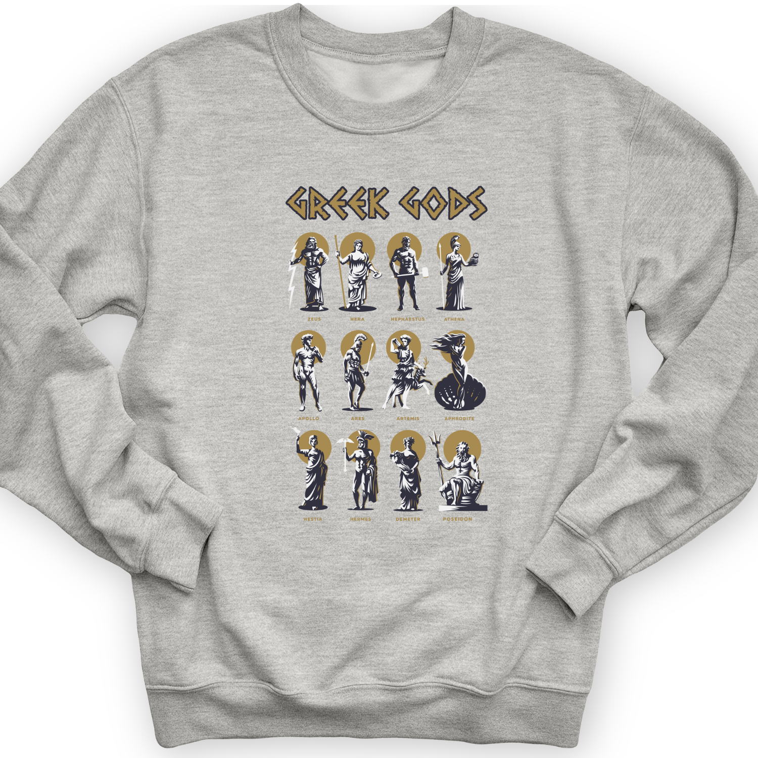 Greek Gods Crewneck Sport Grey / S