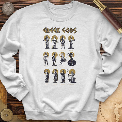 Greek Gods Crewneck White / S