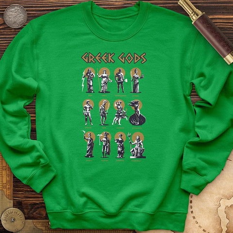 Greek Gods Crewneck Irish Green / S