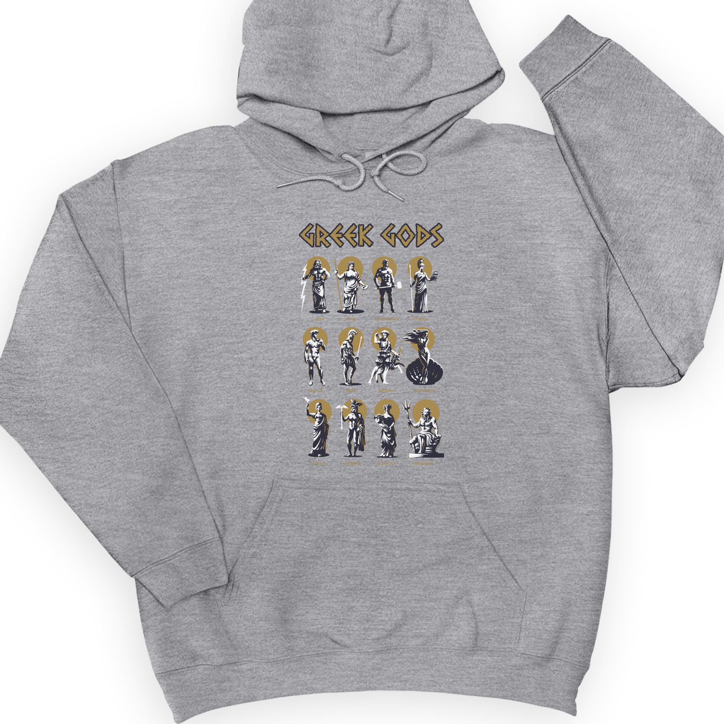 Greek Gods Hoodie Sport Grey / S