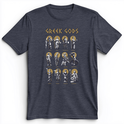 Greek Gods Premium Tee Heather Navy / S