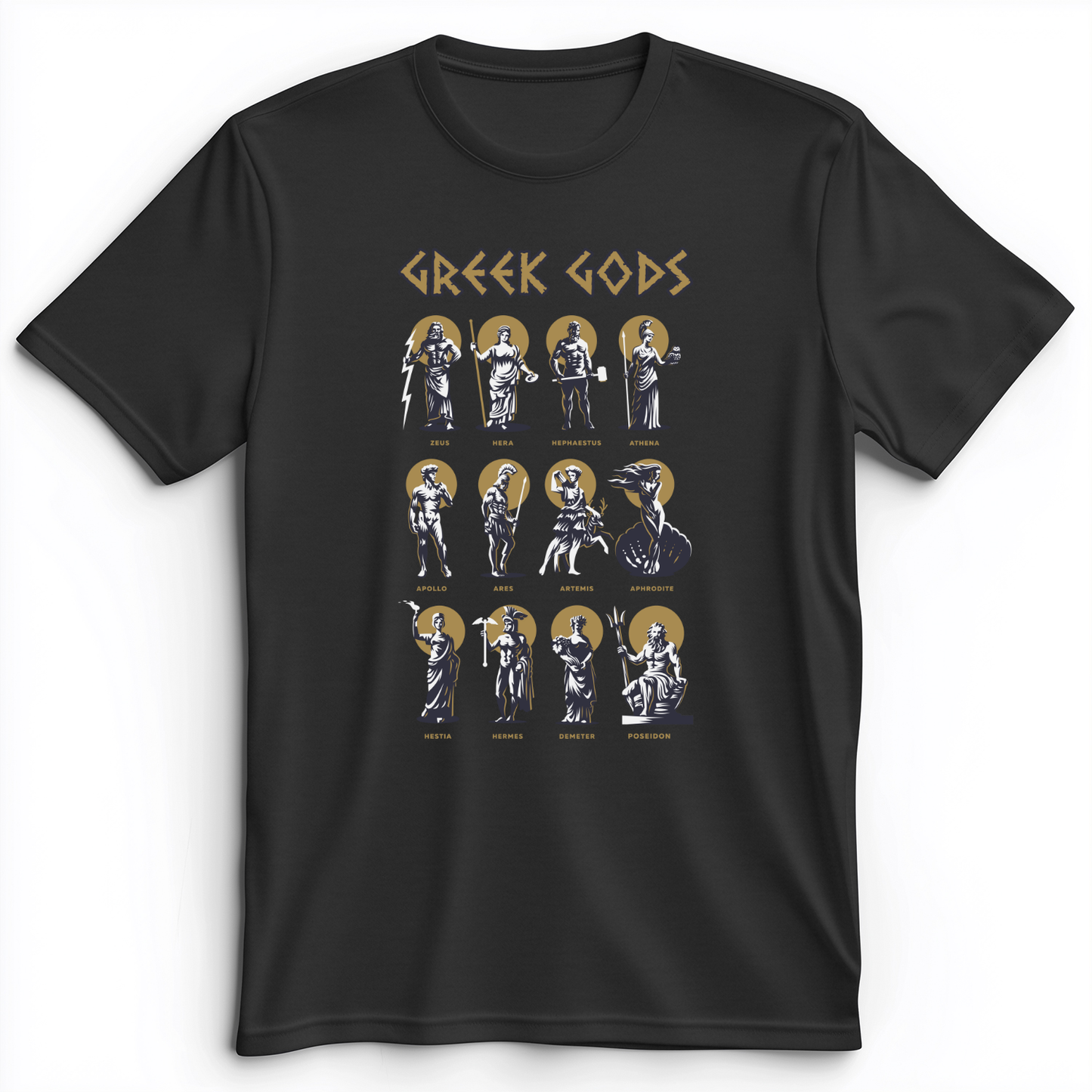 Greek Gods Premium Tee Dark Grey Heather / S