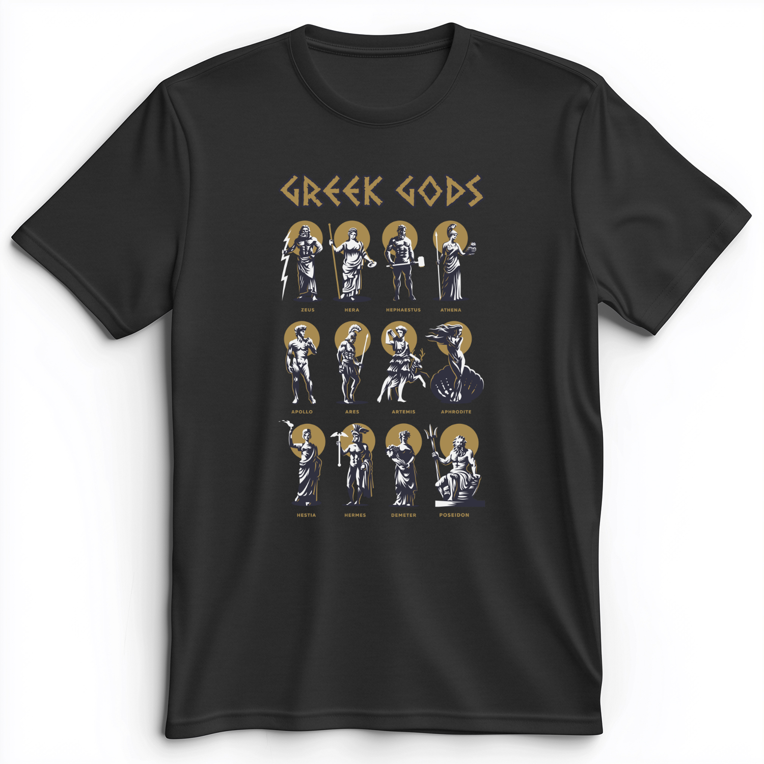 Greek Gods Premium Tee Dark Grey Heather / S