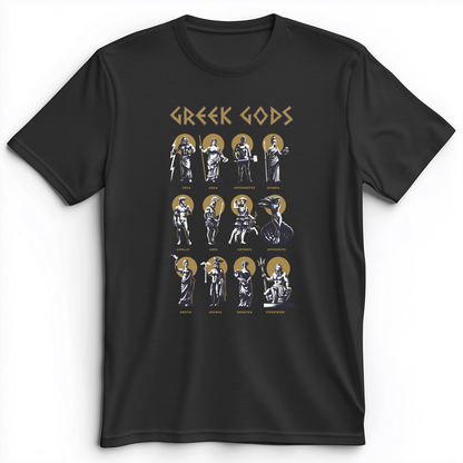 Greek Gods Premium Tee Dark Grey Heather / S