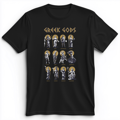 Greek Gods Premium Tee Black / S
