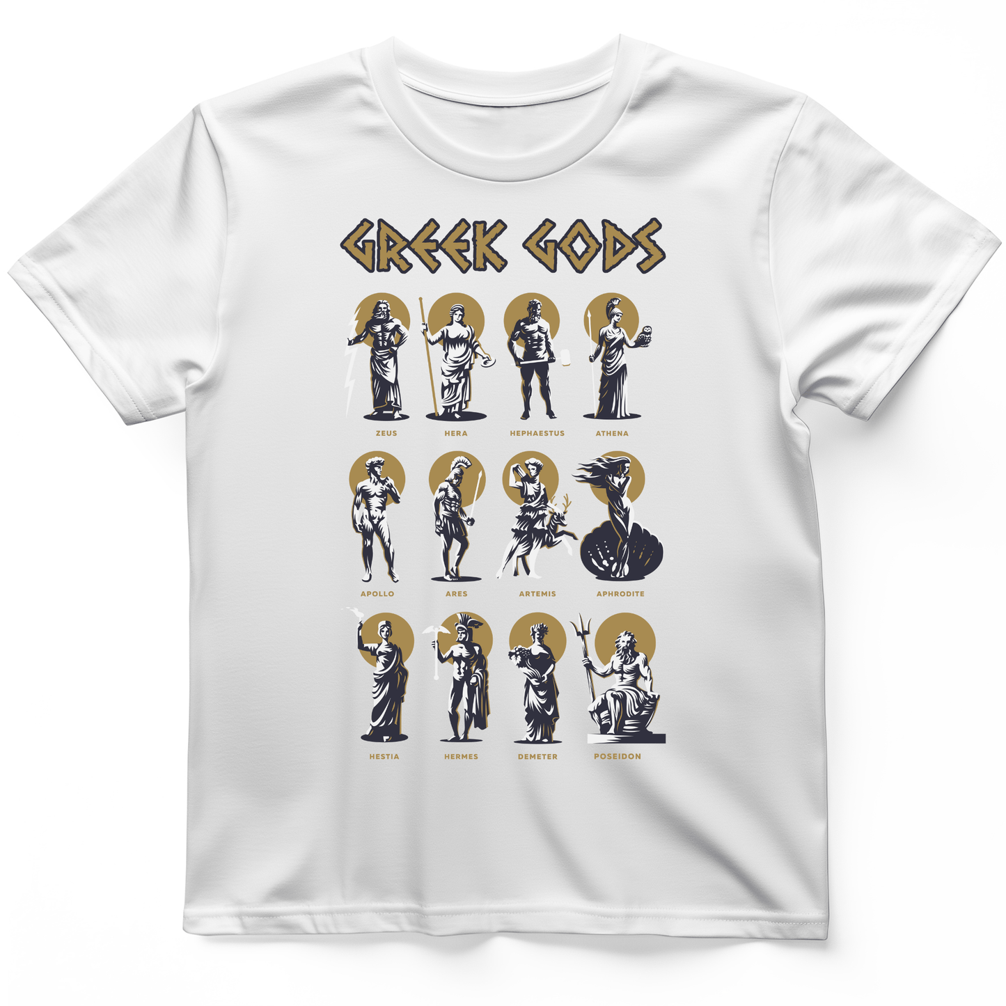 Greek Gods T-Shirt White / S