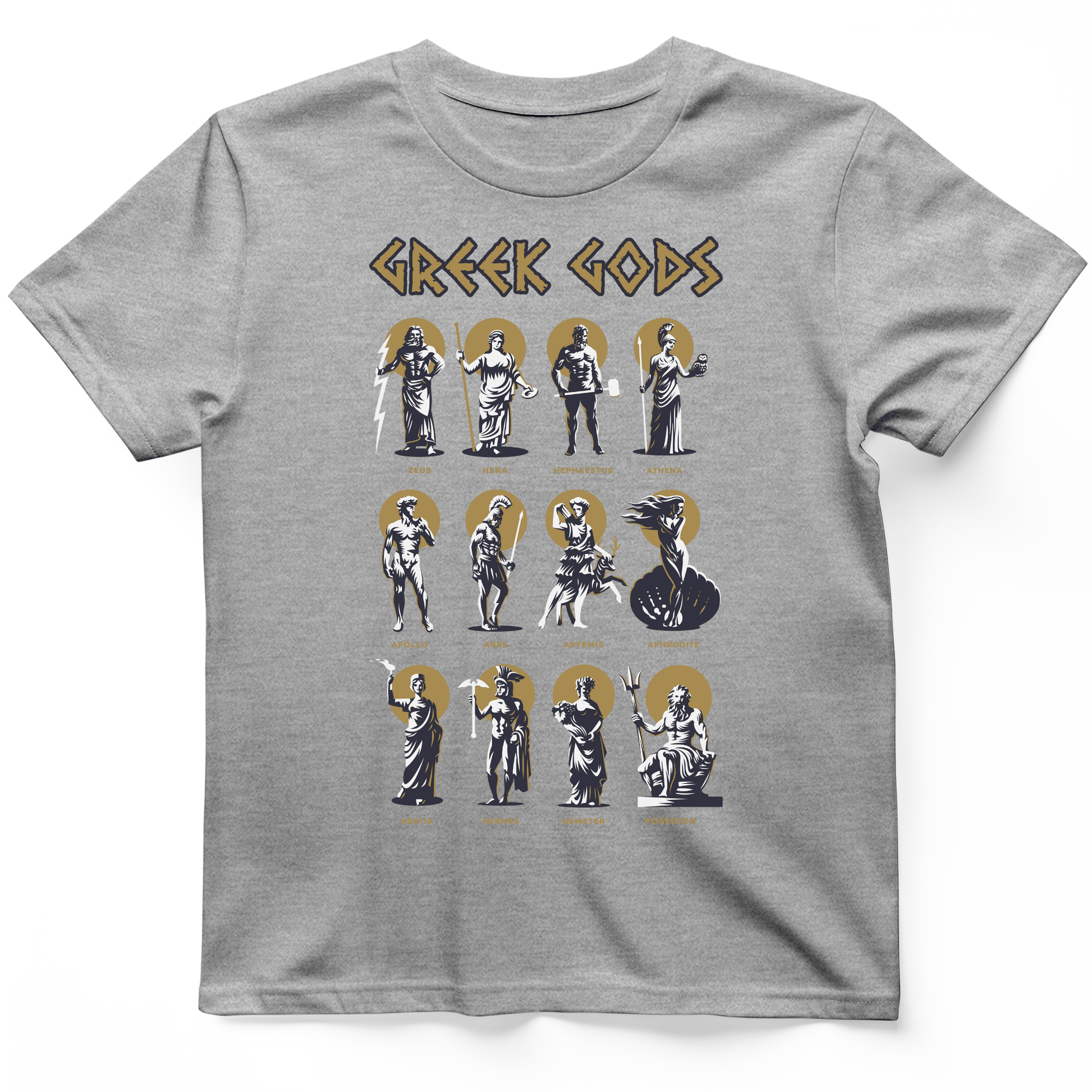 Greek Gods T-Shirt Sport Grey / S