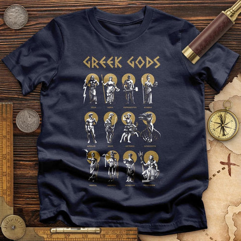 Greek Gods T-Shirt Navy / S