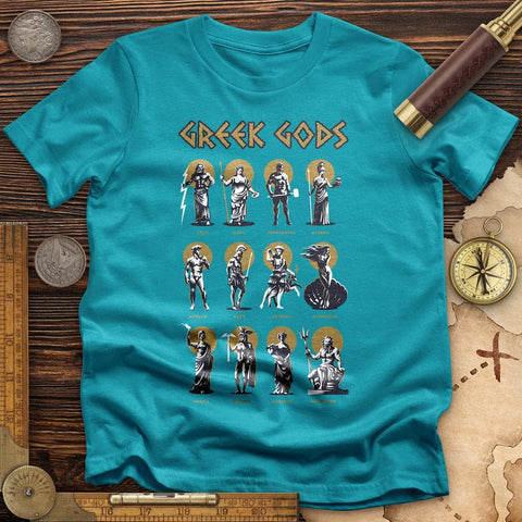 Greek Gods T-Shirt Tropical Blue / S