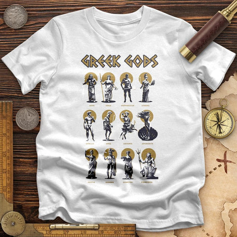 Greek Gods T-Shirt White / S