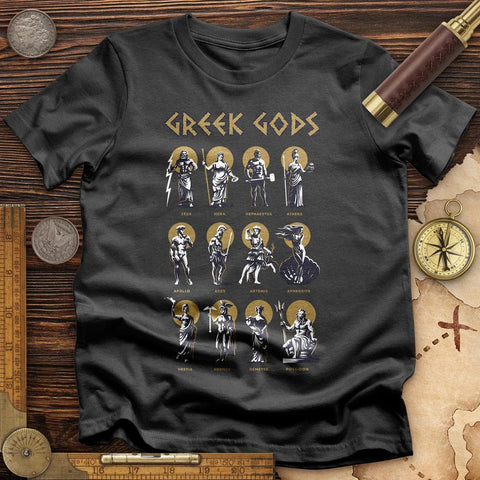 Greek Gods T-Shirt Charcoal / S