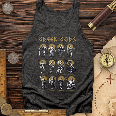 Greek Gods Tank Charcoal Black TriBlend / XS