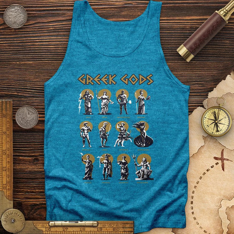 Greek Gods Tank Aqua TriBlend / XS