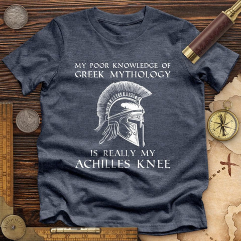 Greek Mythology Achilles Knee Premium Quality Tee