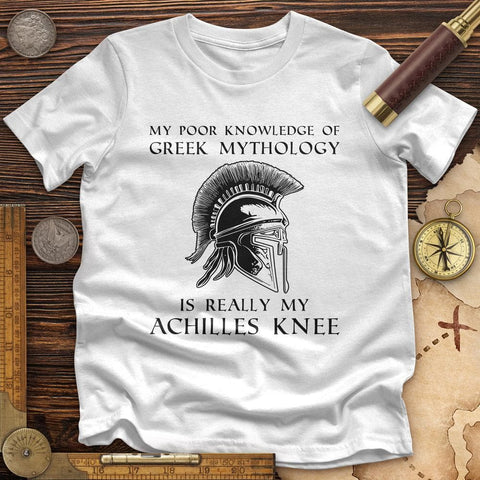 Greek Mythology Achilles Knee Premium Quality Tee