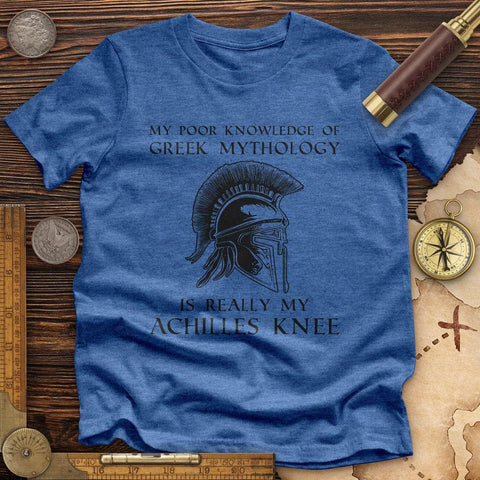 Greek Mythology Achilles Knee Premium Quality Tee