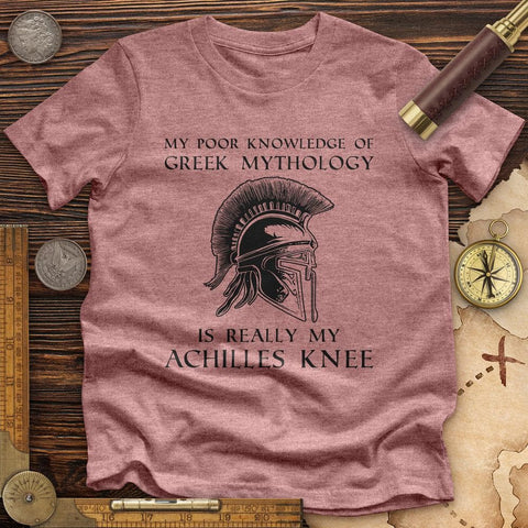 Greek Mythology Achilles Knee Premium Quality Tee