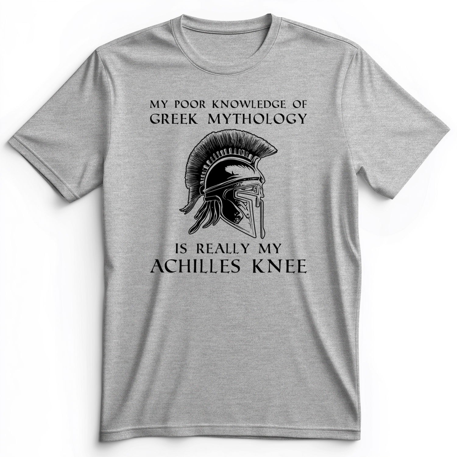 Greek Mythology Achilles Knee Premium Tee Athletic Heather / S