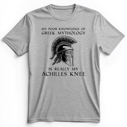 Greek Mythology Achilles Knee Premium Tee Athletic Heather / S