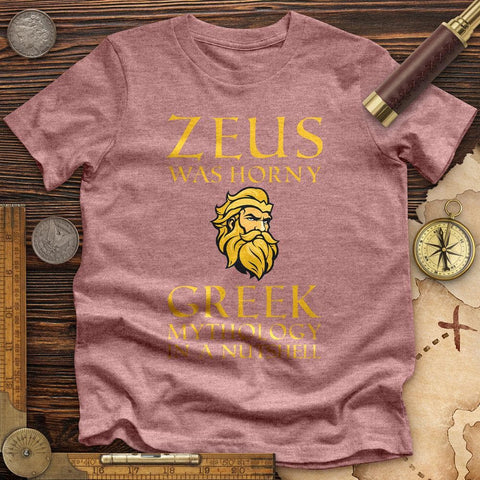 Greek Mythology In a Nut Shell High Quality Tee Heather Mauve / S