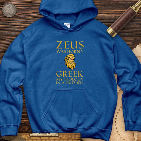 Greek Mythology In a Nut Shell Hoodie Royal / S