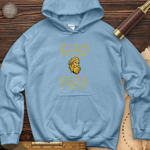 Greek Mythology In a Nut Shell Hoodie Light Blue / S