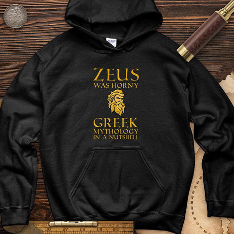 Greek Mythology In a Nut Shell Hoodie Black / S