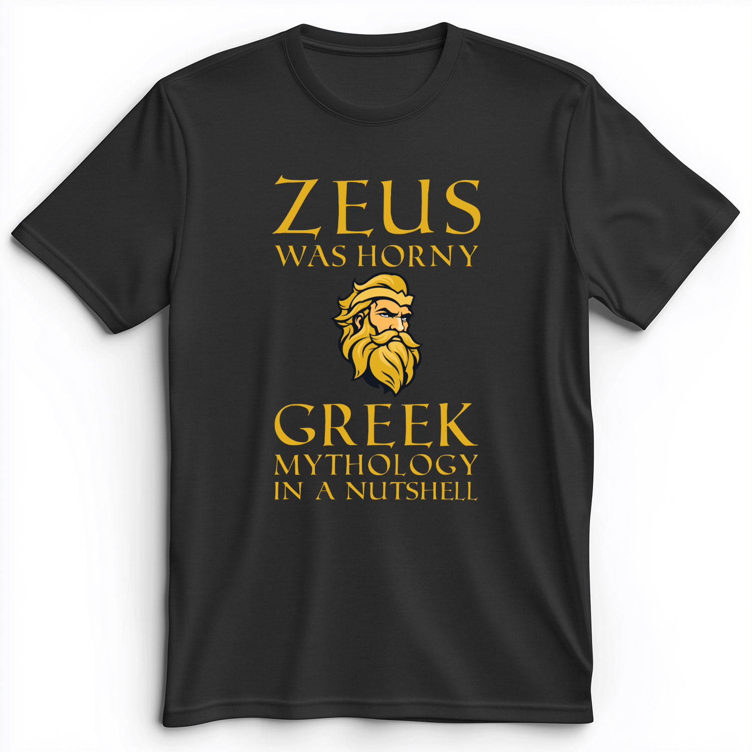 Greek Mythology In a Nut Shell Premium Tee Dark Grey Heather / S