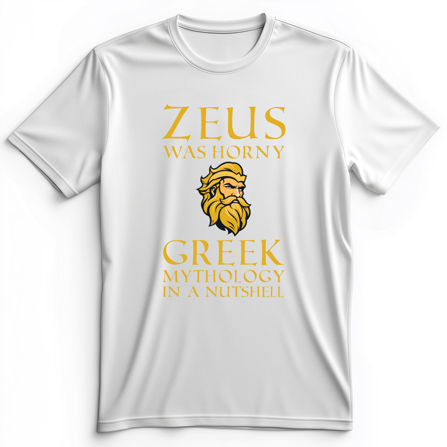 Greek Mythology In a Nut Shell Premium Tee White / S