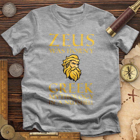 Greek Mythology In a Nut Shell T-Shirt Sport Grey / S