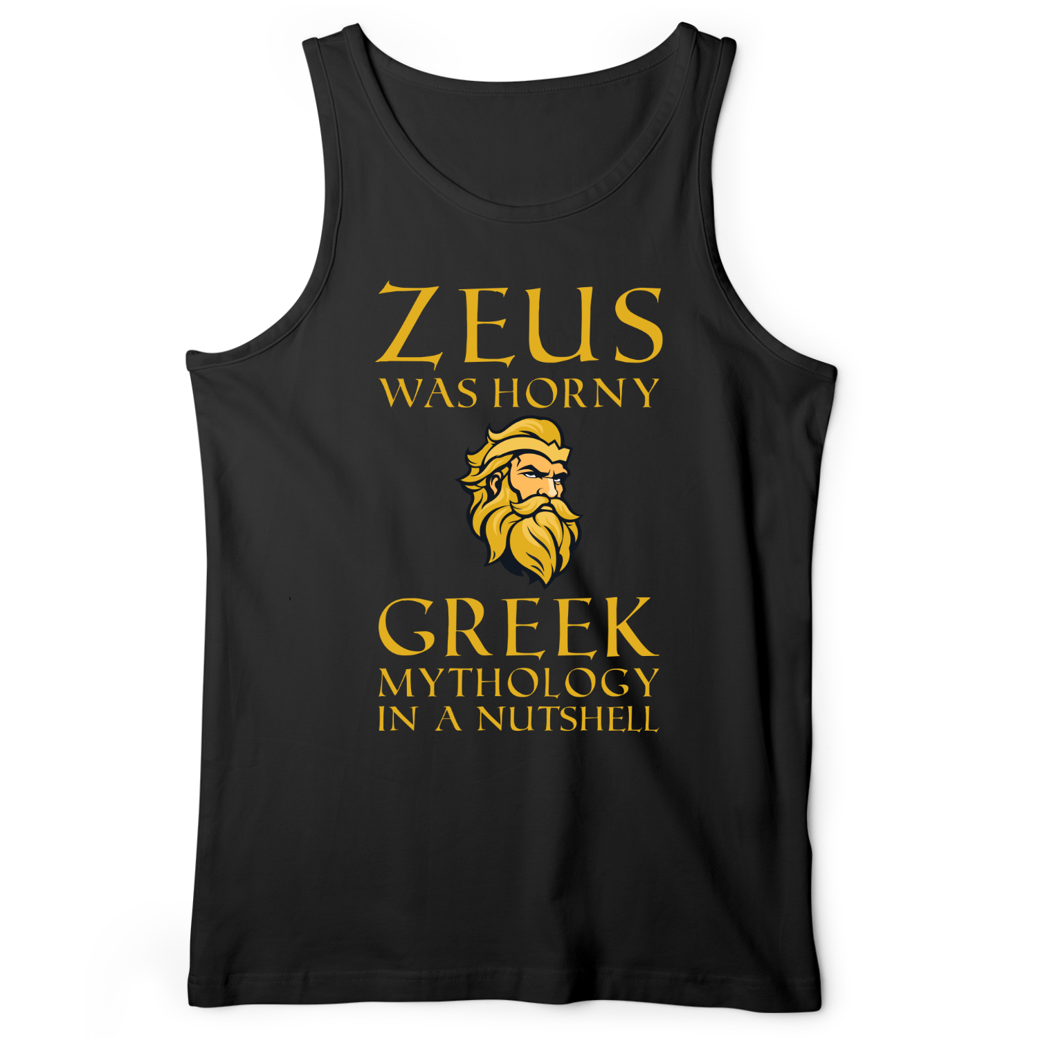 Greek Mythology In a Nut Shell Tank Black / XS