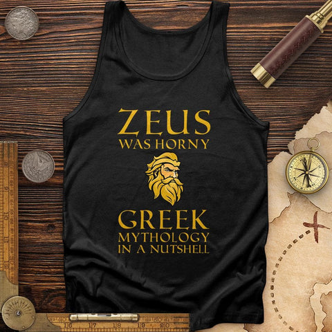 Greek Mythology In a Nut Shell Tank Black / XS