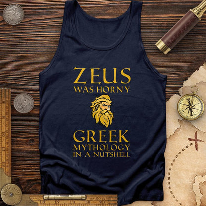 Greek Mythology In a Nut Shell Tank Navy / XS